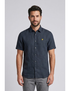 Lyle & Scott camicia mezza manica in lino SW2411V [b9355b7b]
