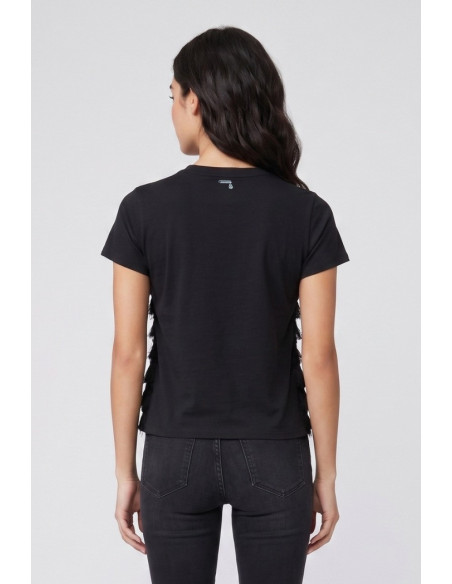 Markup t-shirt in cotone con frange MW1610032 [7c30dd2e]