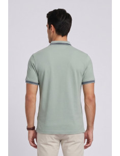 Markup polo in piquet di cotone con dettagli a contrasto MK11002 [4793fc93] 2