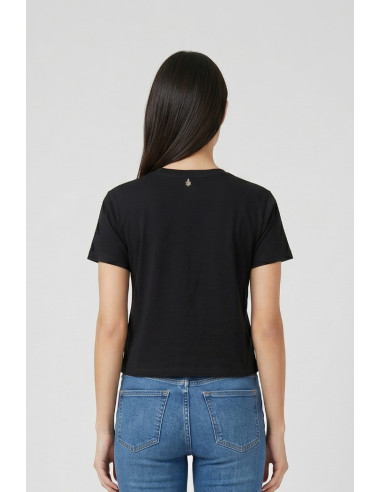 Fresh Flower t-shirt in cotone con applicazioni FD554 [824b2dc2]