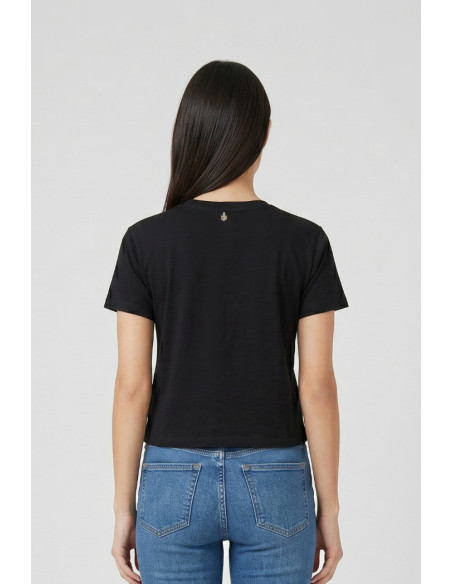 Fresh Flower t-shirt in cotone con applicazioni FD554 [824b2dc2]