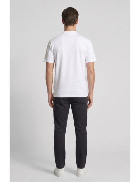 4US Paciotti t-shirt girocollo in cotone con logo a rilievo 4USTS1166 [d2e3715a]