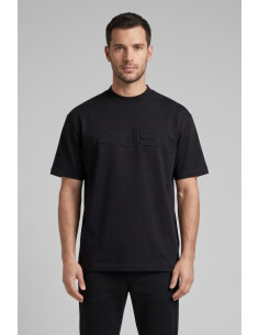 4US Paciotti t-shirt girocollo in cotone con logo a rilievo 4USTS1166 [20c78adb]