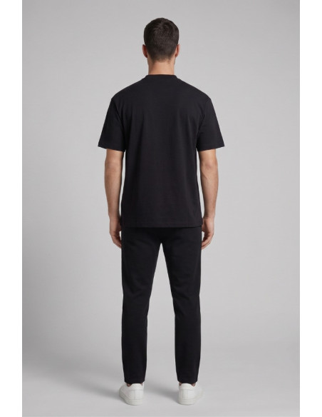 4US Paciotti t-shirt girocollo in cotone con logo a rilievo 4USTS1166 [f9e1c9d6]