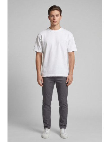 4US Paciotti t-shirt girocollo in cotone con logo a rilievo 4USTS1125 [1df39845]