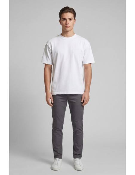 4US Paciotti t-shirt girocollo in cotone con logo a rilievo 4USTS1125 [1df39845]