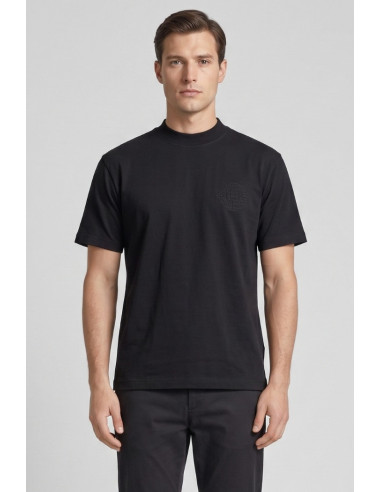 4US Paciotti t-shirt girocollo in cotone con logo a rilievo 4USTS1125 [58caa2c0]