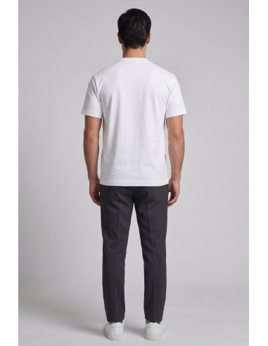 4US Paciotti t-shirt girocollo in cotone con logo a rilievo 4USTS1135 [22f9216c]
