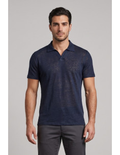 Urban Ring polo derby in lino e cotone UR1110016 [9255c67a]