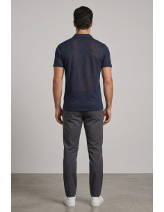 Urban Ring polo derby in lino e cotone UR1110016 [9255c67a] 2