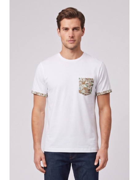 Markup t-shirt in cotone con dettagli stampati MK1910066 [71465467]