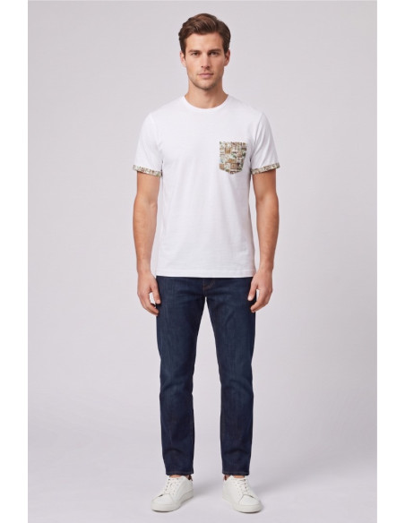 Markup t-shirt in cotone con dettagli stampati MK1910066 [1f7dd66e]