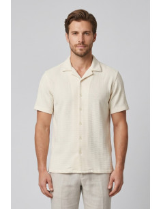 Guy camicia in misto cotone con lavorazioni Custom930-jq14 M49868 [1da5ade1]