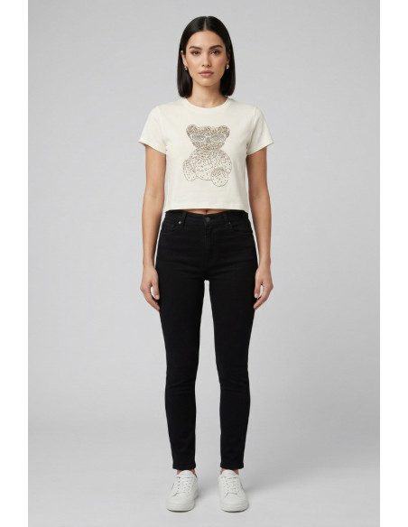 Blash t-shirt in cotone con stampa strass BS1710034 [0f1b404f]