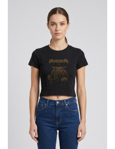 Blash t-shirt in cotone con stampa strass BS1710034 [4a227aca]