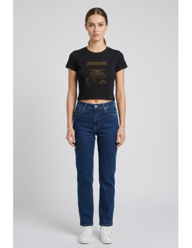Blash t-shirt in cotone con stampa strass BS1710034 [2419f8c3]