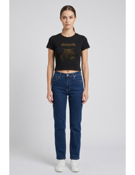 Blash t-shirt in cotone con stampa strass BS1710034 [2419f8c3]