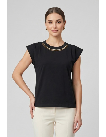 Markup t-shirt in cotone con applicazioni MW1610011 [59c463ae]