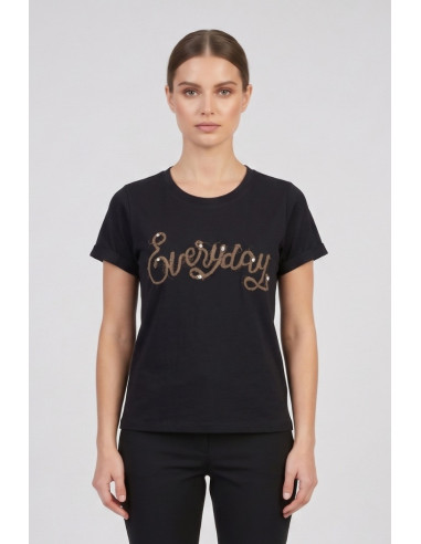 PDK t-shirt in cotone con stampa patch 056930 [3a78d849]