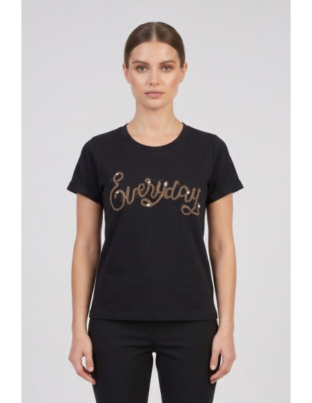 PDK t-shirt in cotone con stampa patch 056930 [3a78d849]