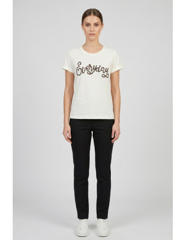 PDK t-shirt in cotone con stampa patch 056930 [3d202989]