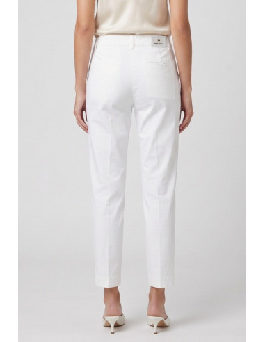 Fresh Flower pantalone capri in cotone stretch FD701 [032e5def]