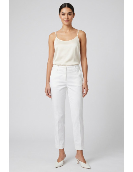 Fresh Flower pantalone capri in cotone stretch FD701 [b4339ceb]