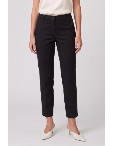 Fresh Flower pantalone capri in cotone stretch FD701 [f10aa66e]