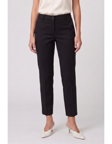 Fresh Flower pantalone capri in cotone stretch FD701 [f10aa66e]