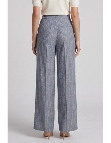 Fly Girl pantalone gessato in poliviscosa 31221/04 [8419812b]