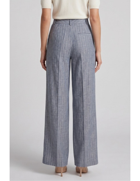 Fly Girl pantalone gessato in poliviscosa 31221/04 [8419812b]