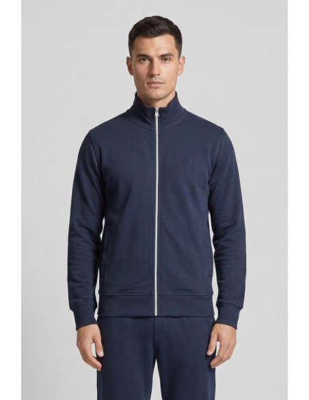 Guy felpa full zip con logo ricamato Mondial494n-30f M49908 [30996d84]