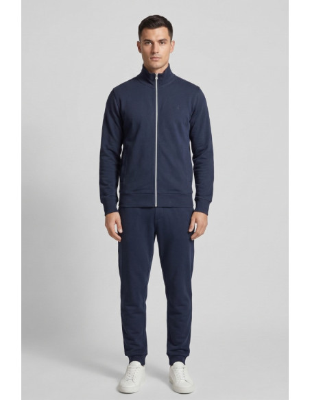 Guy felpa full zip con logo ricamato Mondial494n-30f M49908 [5ea2ef8d]