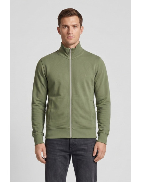 Guy felpa full zip con logo ricamato Mondial494n-30f M49908 [cae1bf67]