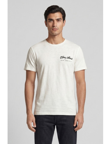 Guy t-shirt in jersey di cotone con orli vivi Cabrio119-sb M49890 [32f8f8e0]