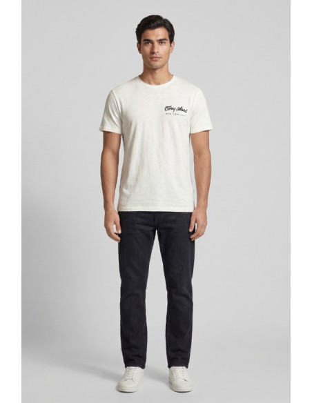 Guy t-shirt in jersey di cotone con orli vivi Cabrio119-sb M49890 [5cc37ae9]