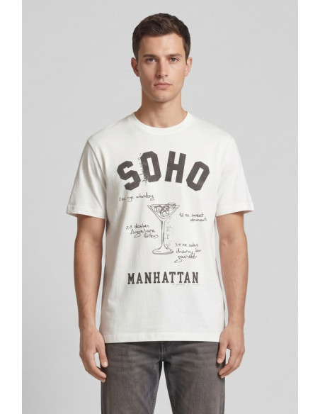 Guy t-shirt in jersey di cotone con stampa Cabrio110-jr M49877 [4af5d0fb]
