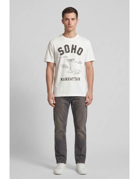 Guy t-shirt in jersey di cotone con stampa Cabrio110-jr M49877 [24ce52f2]