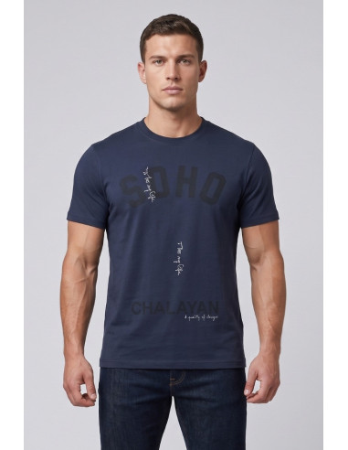 Guy t-shirt in jersey di cotone con stampa Cabrio110-jr M49877 [d1eb6afd]