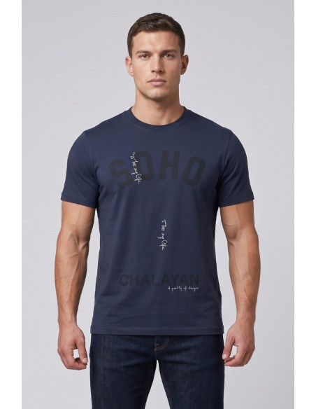 Guy t-shirt in jersey di cotone con stampa Cabrio110-jr M49877 [d1eb6afd]
