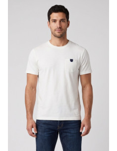 Guy t-shirt in jersey di cotone con taschino Cabrio109-jr M49876 [c2e2a8d6]
