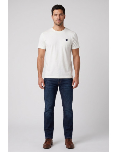 Guy t-shirt in jersey di cotone con taschino Cabrio109-jr M49876 [acd92adf]