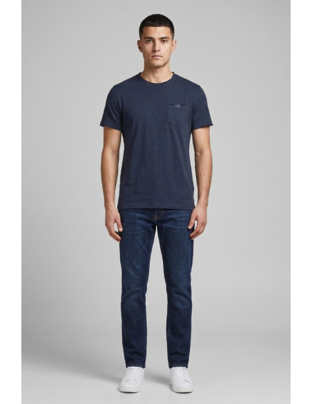 Guy t-shirt in jersey di cotone con taschino Cabrio109-jr M49876 [37c790d9]