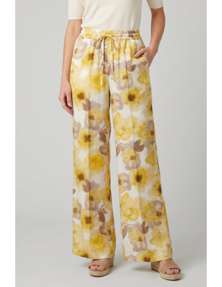 Fly Girl pantalone in viscosa a fantasia 30164/21 [3e7d2502]