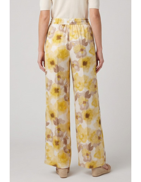 Fly Girl pantalone in viscosa a fantasia 30164/21 [e75b660f]
