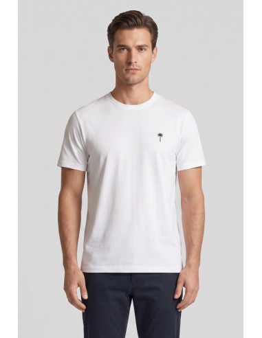 Guy t-shirt in jersey di cotone con logo ricamato Cabrio754rn-jet2 M49864 [e7551d73]