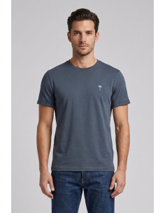 Guy t-shirt in jersey di cotone con logo ricamato Cabrio754rn-jet2 M49864 [7c4ba775]