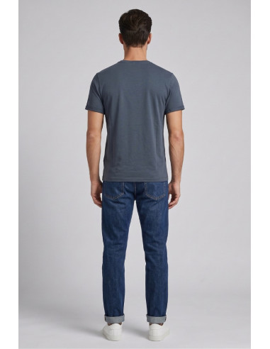 Guy t-shirt in jersey di cotone con logo ricamato Cabrio754rn-jet2 M49864 [a56de478]