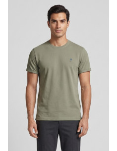 Guy t-shirt in jersey di cotone con logo ricamato Cabrio754rn-jet2 M49864 [86337596]