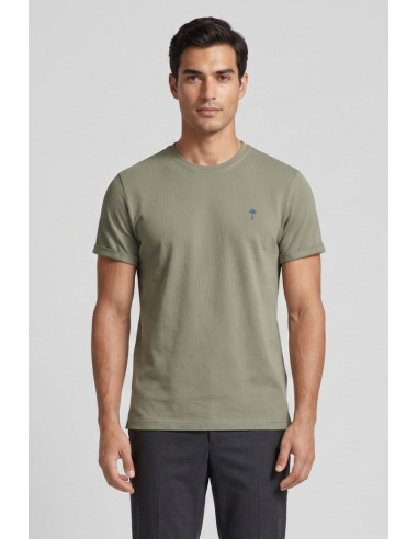 Guy t-shirt in jersey di cotone con logo ricamato Cabrio754rn-jet2 M49864 [86337596]